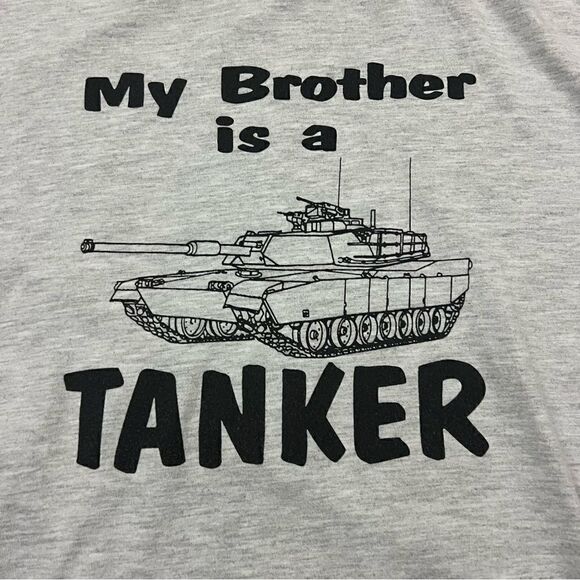 Vintage My Brother is a Tanker T Shirt Men's L - Picture 3 of 5